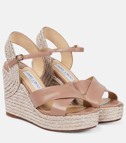 Dellena 100 leather wedge sandals - Jimmy Choo - Modalova