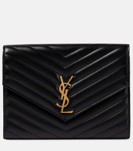 Cassandre matelassÃ© leather clutch - Saint Laurent - Modalova