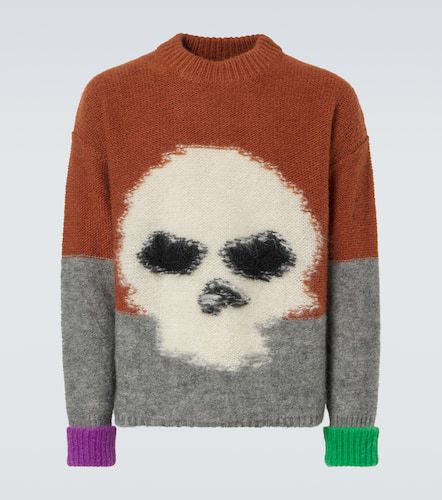 ERL Mohair Skull intarsia sweater - ERL - Modalova