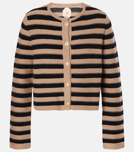 Striped wool and cashmere cardigan - Jardin des Orangers - Modalova