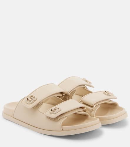 New Marmont GG leather sandals - Gucci - Modalova