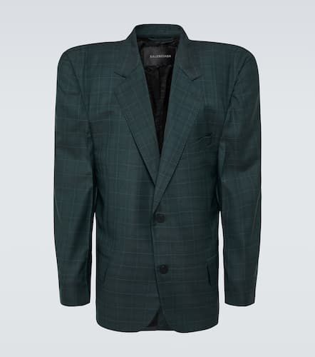 Balenciaga Boxy checked wool blazer - Balenciaga - Modalova