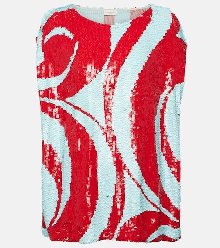 Dries Van Noten Top con paillettes - Dries Van Noten - Modalova