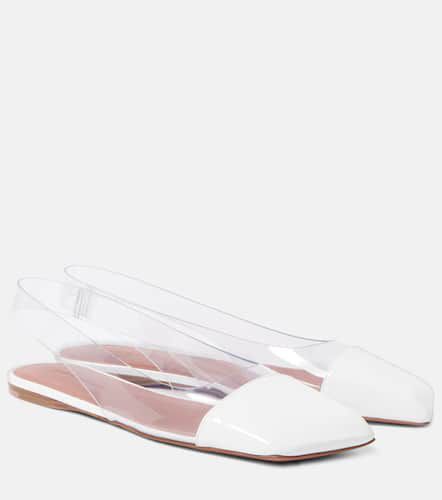 Ane Glass PVC slingback flats - Amina Muaddi - Modalova