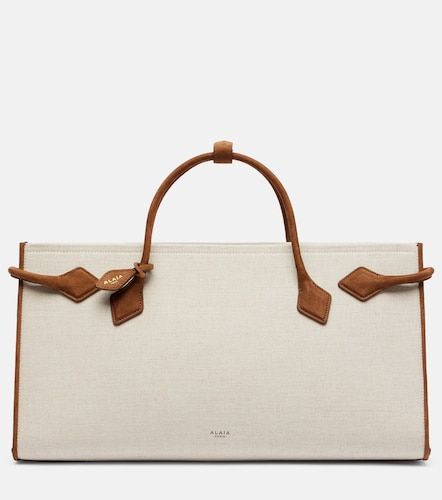 Alaïa Borsa Le Teckel in canvas con pelle - Alaia - Modalova