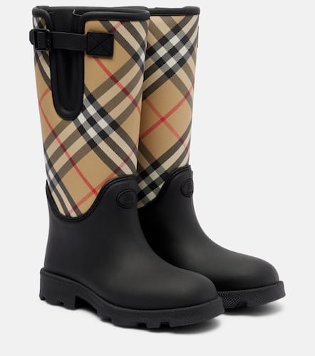 Marsh Check rain boots - Burberry - Modalova