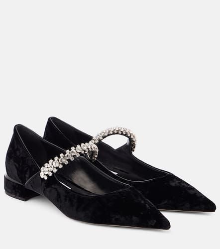 Bing embellished velvet ballet flats - Jimmy Choo - Modalova