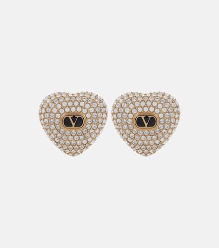 Cuore XS embellished stud earrings - Valentino - Modalova