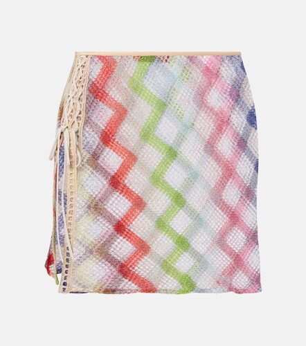 Minifalda de croché en zigzag - Missoni - Modalova