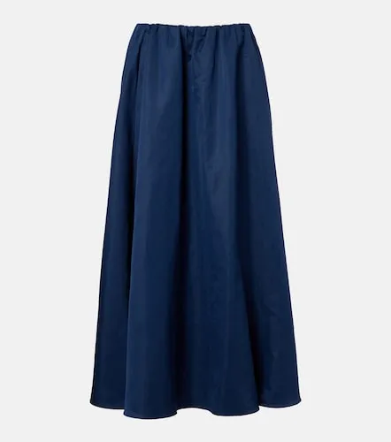 Gonna midi in misto cotone - Brunello Cucinelli - Modalova