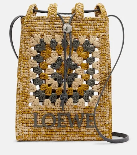 Paula's Ibiza raffia pouch with strap - Loewe - Modalova