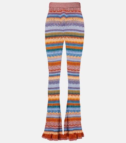 Pantalones flared de croché de algodón - Etro - Modalova