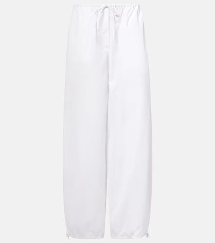 Pantalones anchos de popelín de algodón - Toteme - Modalova