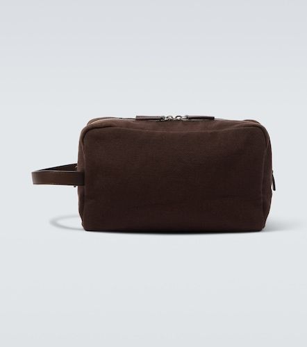 Astra leather-trimmed canvas pouch - The Row - Modalova