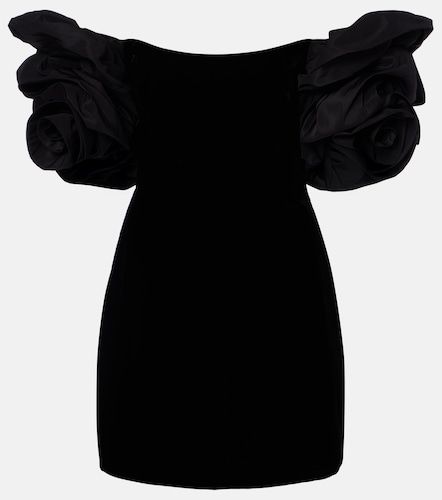 Miniabito in velluto con scollo bardot - Carolina Herrera - Modalova