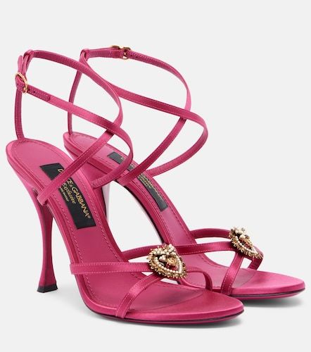 Devotion 105 embellished satin sandals - Dolce&Gabbana - Modalova