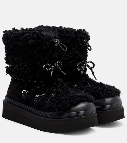 Stivaletti Mellow in suede e shearling - Tory Burch - Modalova
