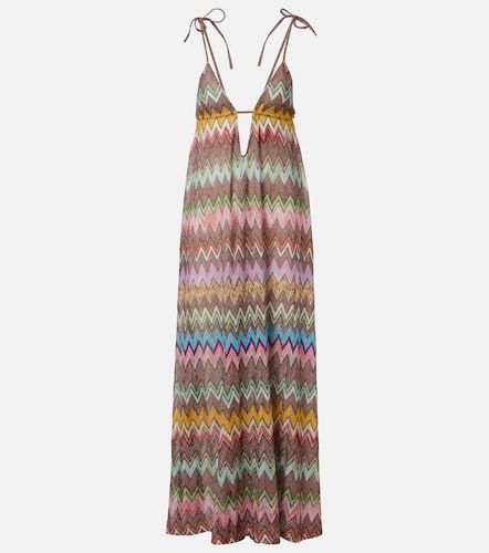 Abito da mare in lamé a zig zag - Missoni - Modalova