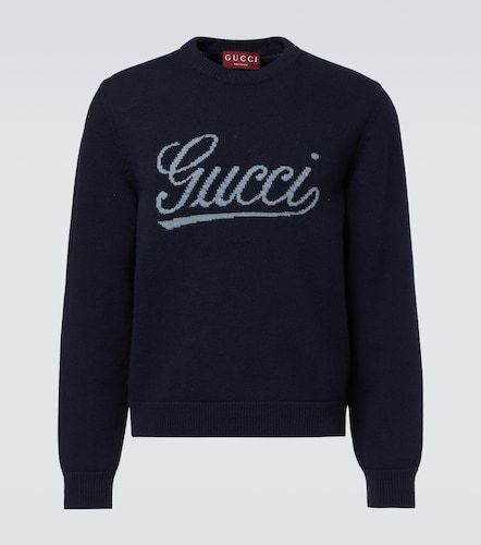 Gucci Pullover in lana con logo - Gucci - Modalova