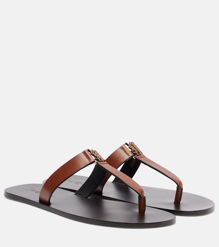 Cassandre leather thong sandals - Saint Laurent - Modalova
