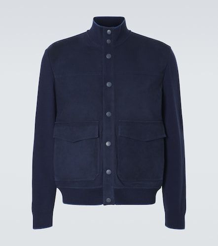 Canali Suede bomber jacket - Canali - Modalova