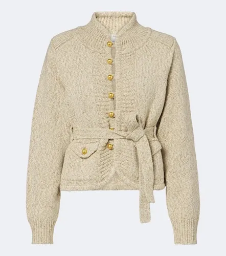 Belted wool and silk cardigan - Xu Zhi - Modalova
