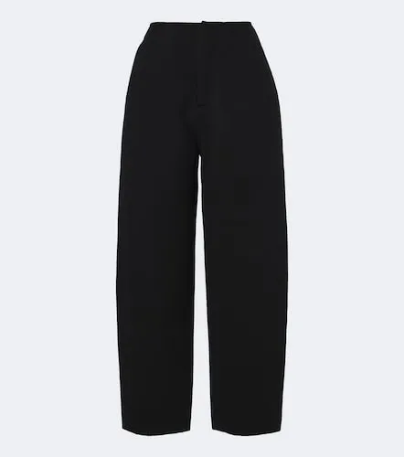 Double wool and cashmere barrel-leg pants - Lisa Yang - Modalova