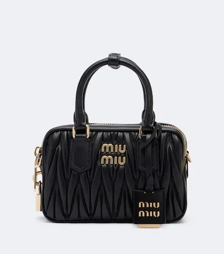 Arcadie matelasse leather top-handle bag - Miu Miu - Modalova