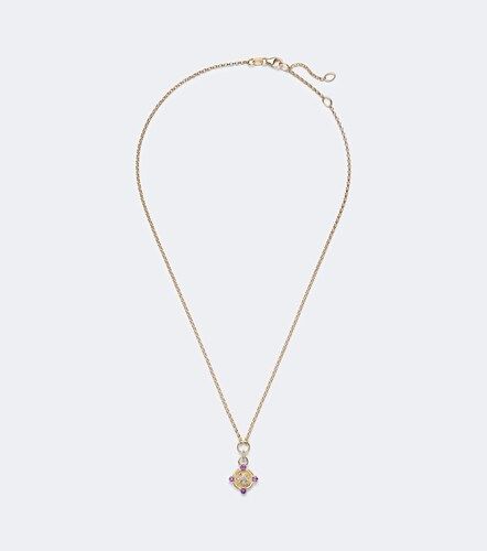 Resilience Blossoms 18kt necklace with diamonds and amethysts - FoundRae - Modalova