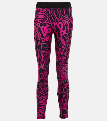 Logo-print ski leggings - Dolce&Gabbana - Modalova