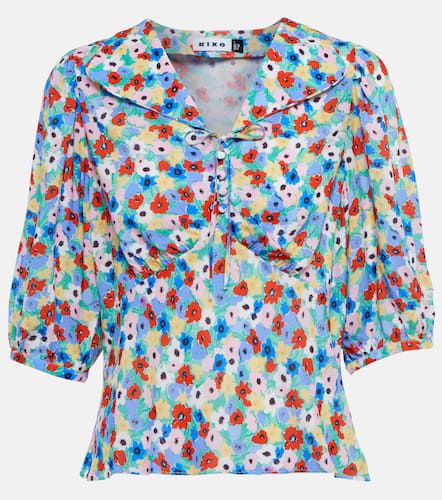 Rixo Warner floral tie-neck blouse - Rixo - Modalova