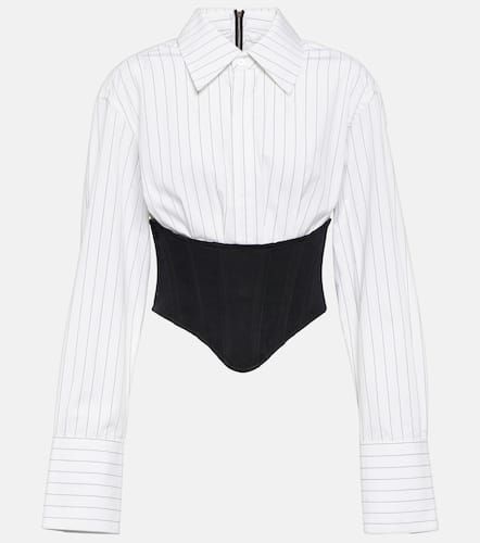 Corset striped cotton shirt - Dion Lee - Modalova