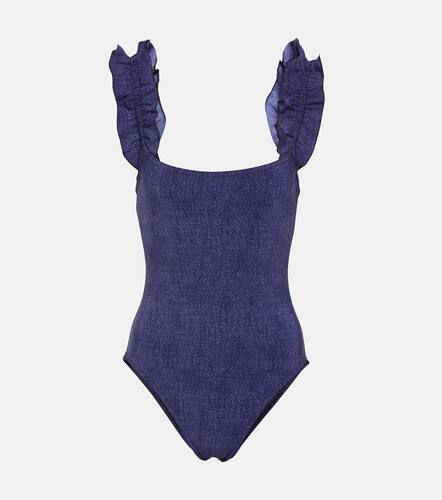 Nori ruffled denim swimsuit - Karla Colletto - Modalova