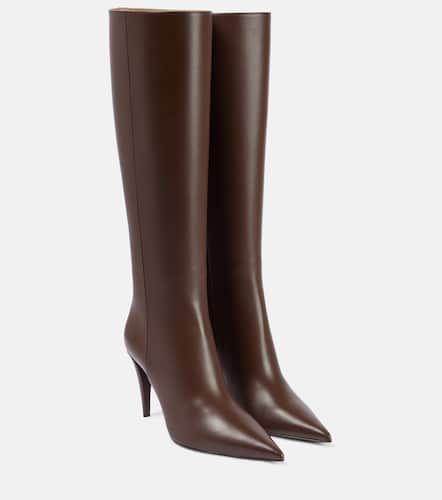 Rockstud leather knee-high boots - Valentino Garavani - Modalova