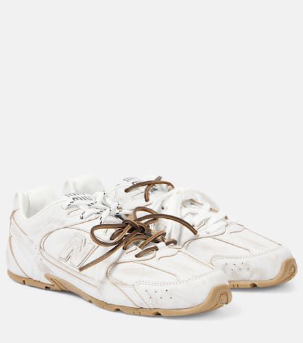 X New Balance leather sneakers - Miu Miu - Modalova