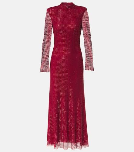 Embellished fishnet midi dress - Self-Portrait - Modalova