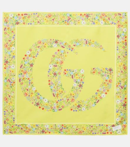 Gucci Floral silk twill scarf - Gucci - Modalova