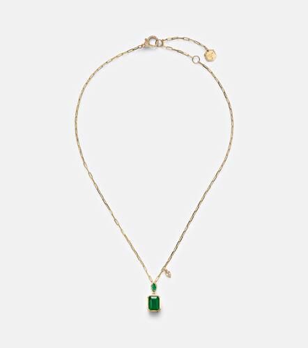 Kt pendant necklace with emeralds and diamond - Shay Jewelry - Modalova