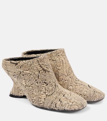 Mules con cuña en jacquard - Dries Van Noten - Modalova