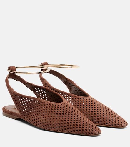Perforated suede slingback flats - Jil Sander - Modalova