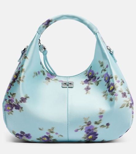 Mini floral satin top-handle bag - Ganni - Modalova