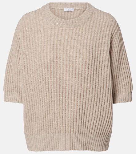 Jersey con lentejuelas - Brunello Cucinelli - Modalova