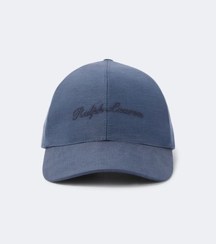 Cappello da baseball in seta e lino con logo - Ralph Lauren Purple Label - Modalova