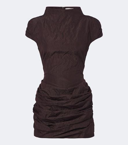 Draped cotton-blend minidress - Magda Butrym - Modalova