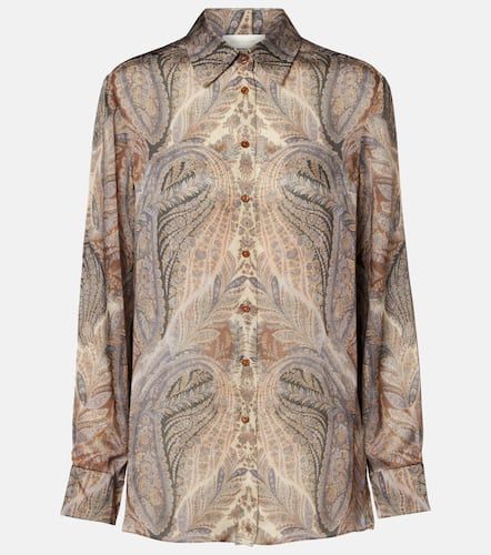 Hypnotic paisley silk satin shirt - Zimmermann - Modalova