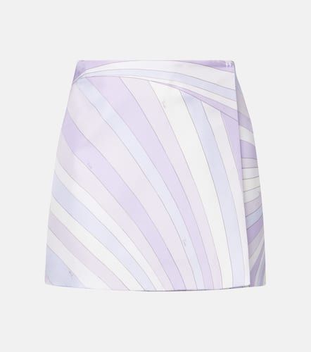 Pucci Iride silk satin wrap skirt - Pucci - Modalova
