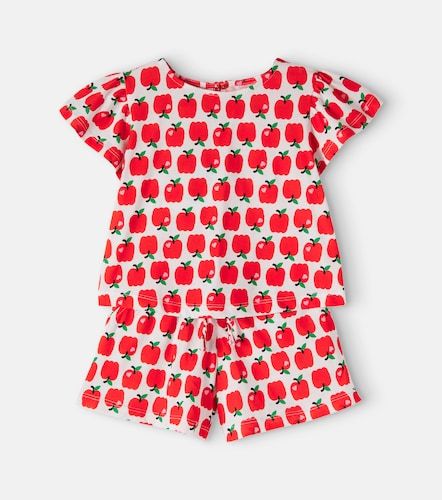 Fábula Set de top y shorts de algodón estampado - Fabula - Modalova