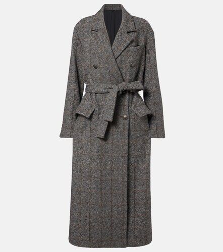 Double-breasted alpaca-blend coat - Brunello Cucinelli - Modalova