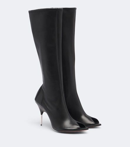 Botas altas Bruna de piel - Amina Muaddi - Modalova