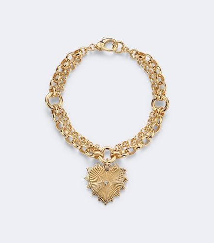 Pulsera True Love de oro de 18 ct con diamantes - FoundRae - Modalova